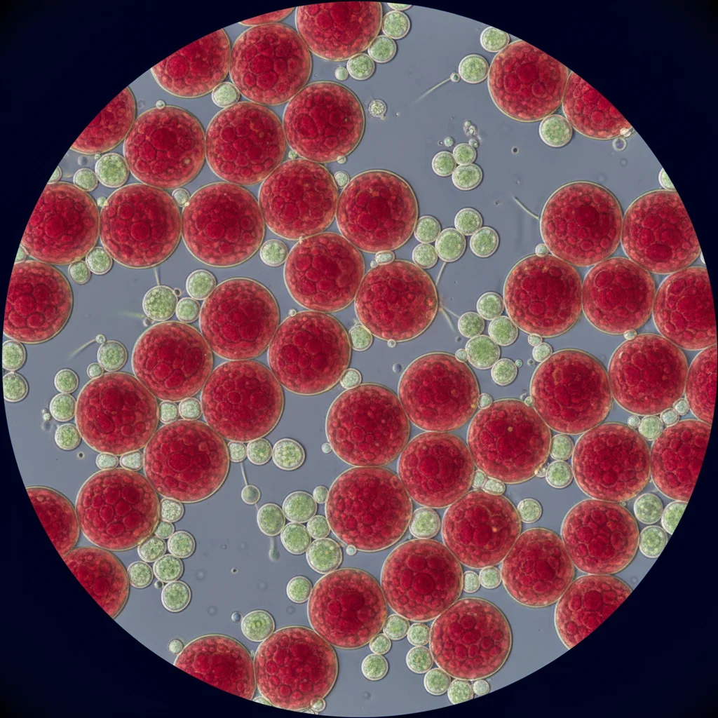 Astaxanthin source: Cultivated freshwater microalgae